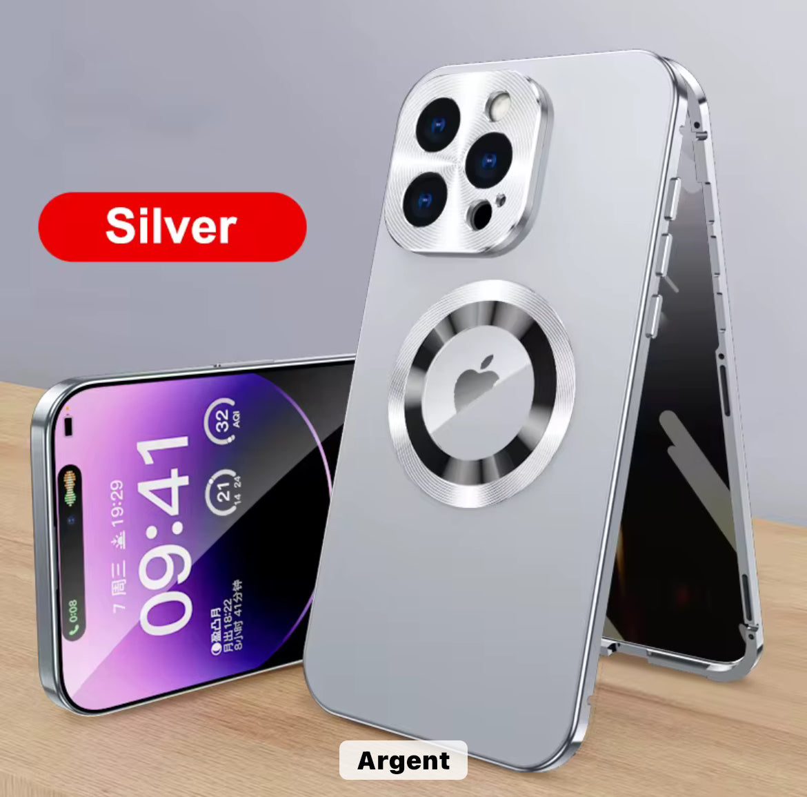 Coque iPhone double face